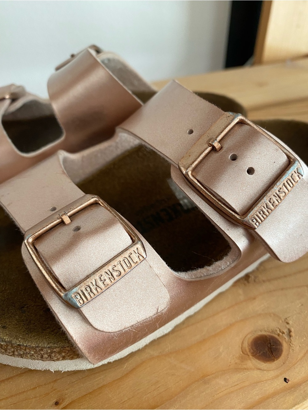 Birkenstock Arizona Kids Electric Metallic Copper Sandals 11 - Picture 9 of 14